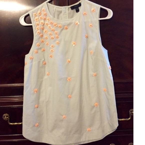 Brand New J.Crew Scattered Floral Sequin Shell
