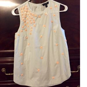 Brand New J.Crew Scattered Floral Sequin Shell