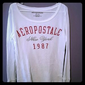 White Aeropostale Long-sleeved shirt