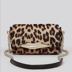 Diane Von Furstenberg Flirty Mini Leopard cross B.