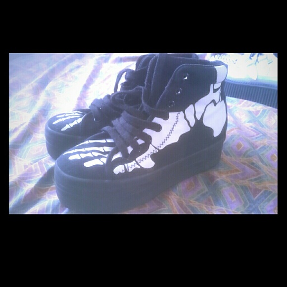 Jeffrey Campbell HOMG Skeleton shoes