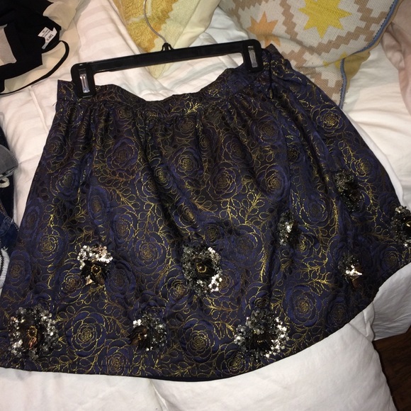 Zara embellished skirt