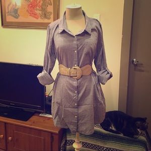 Lilac dress and Seychelles flats