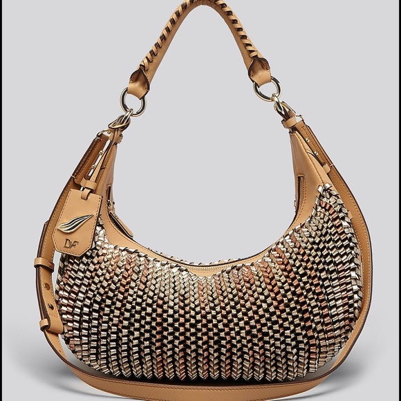 SOLD 🎯Diane Von Furstenberg Sutra Knit Leather