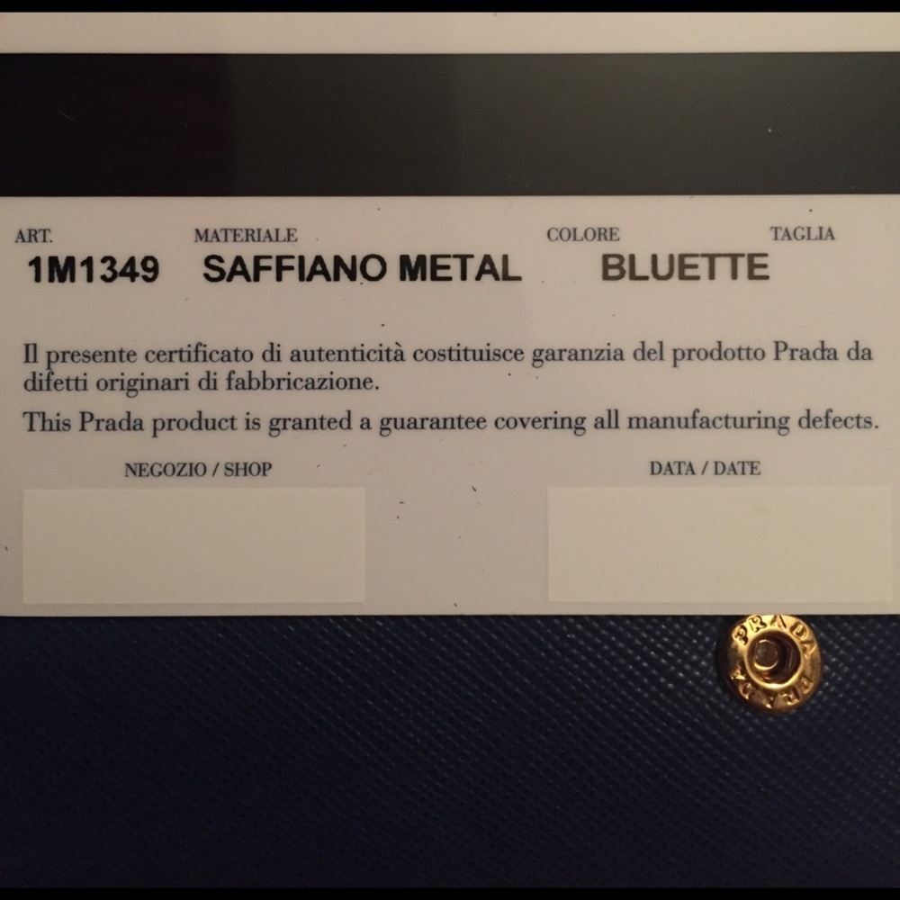 Authentic Prada wallet w/ ID case - Picture 6 of 6