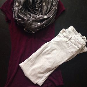 Shimmery silver jeans Hollister