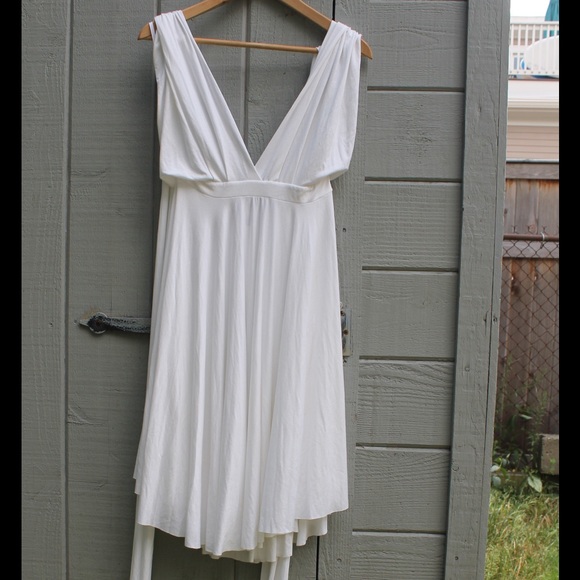 NWOT Tart White Jersey Halter Dress - Picture 2 of 4