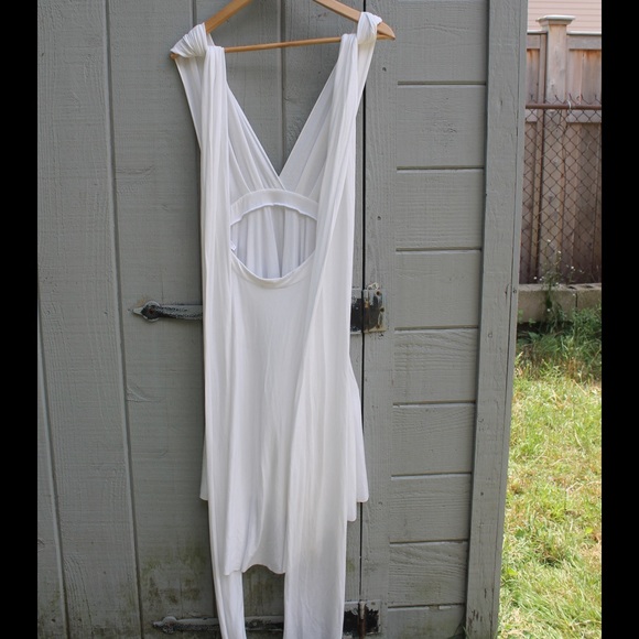 NWOT Tart White Jersey Halter Dress - Picture 3 of 4