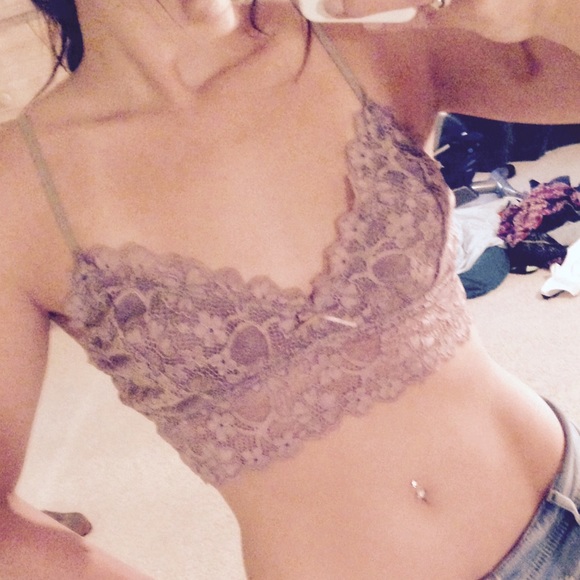 Beautiful taupe lace bralette 💗