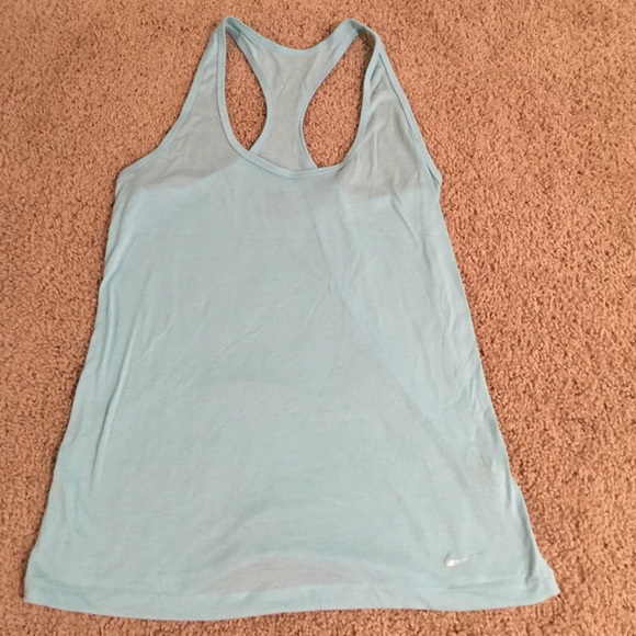 Blue nike tank top