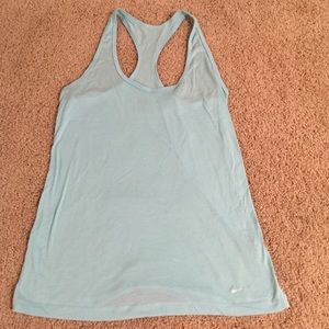 Blue nike tank top