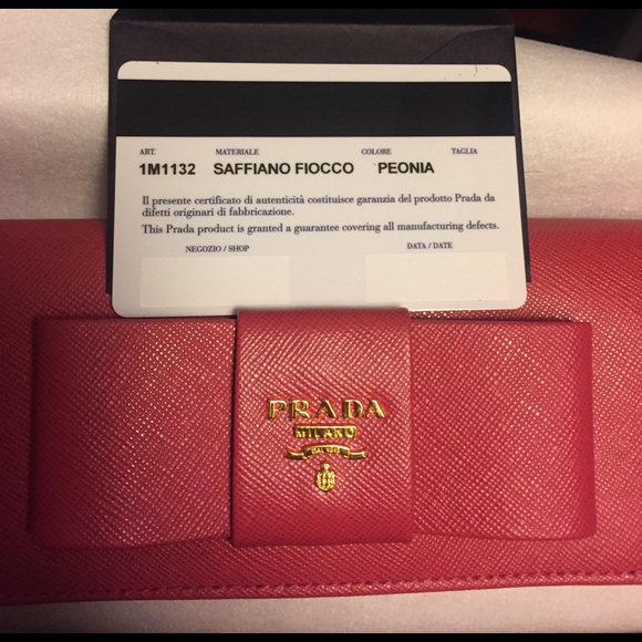 authentic Prada pink bowy wallet - Picture 7 of 7