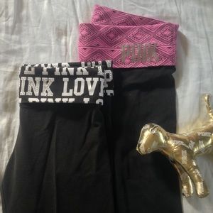 VS Pink Yoga Legging Bundle