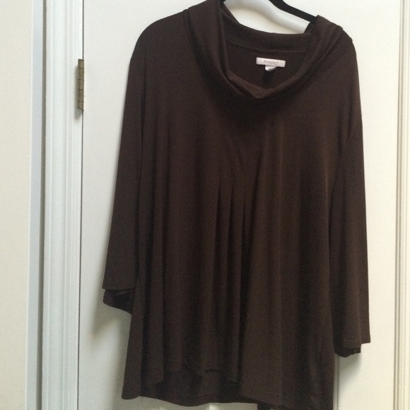 Dress Barn Brown Cowl Neck