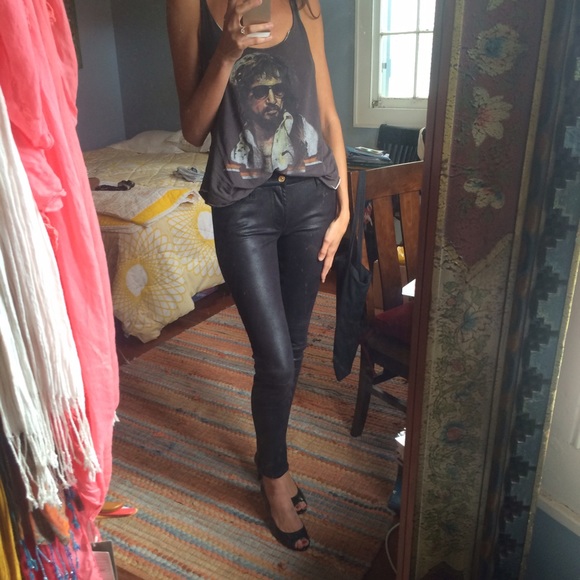 7 for all Mankind Denim - 7 for all mankind leatherette jeans