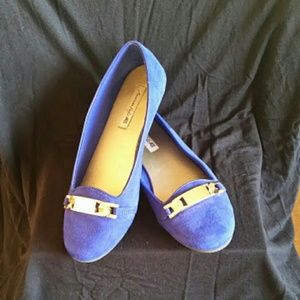 Velvet Blue flats