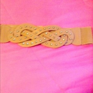 Faux leather belt