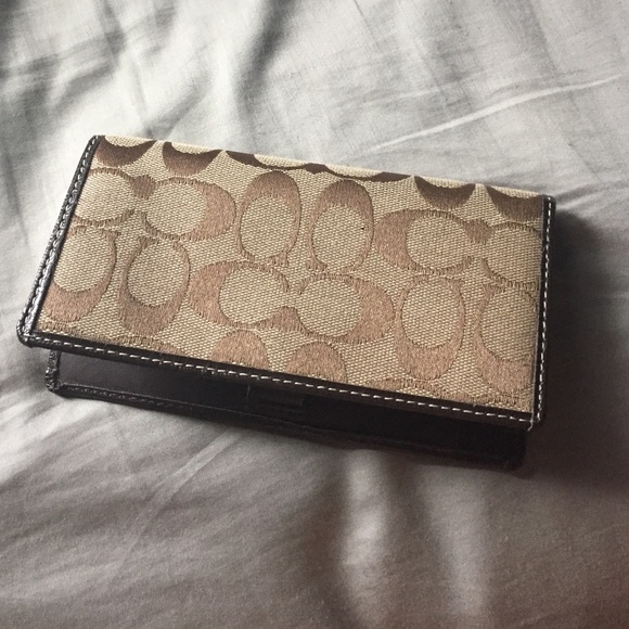 Brown Coach Breast Wallet