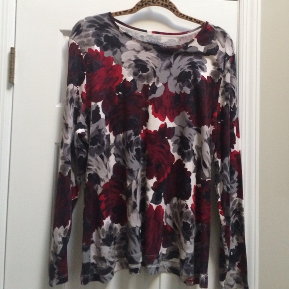 Long Sleeve Floral T Top