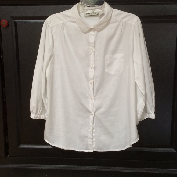 White Orvis Blouse