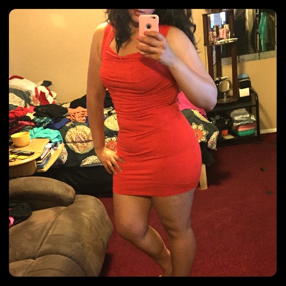Orange/red dress