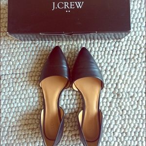 J.Crew D'Orsay black flats