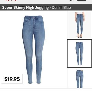 H&M Super High Waist Denim