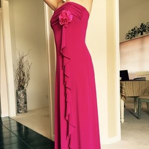 Violet strapless gown
