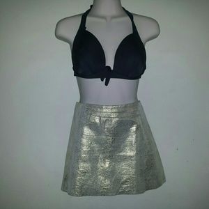 bebe 100% Leather Mini Skirt