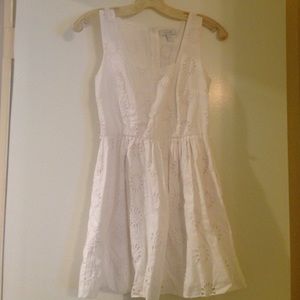 White Summertime Flower Dress