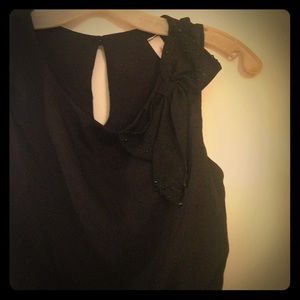 Fancy Modcloth Black Dress with Bow