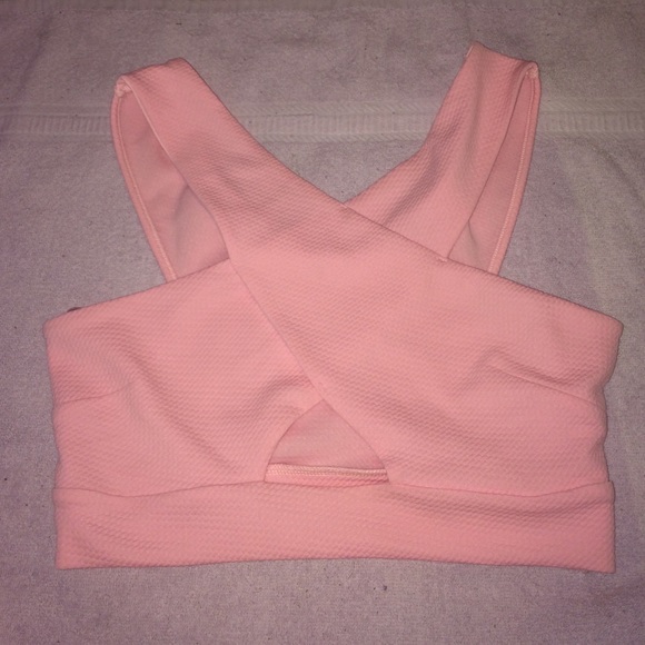 Pink crop top