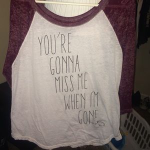 Bethany Mota quarter sleeve top