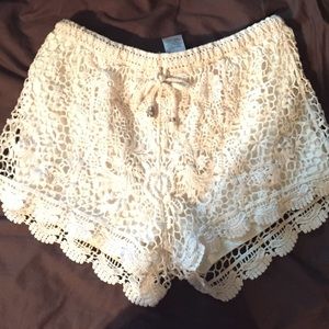 Charlotte Russe lace shorts  size XS