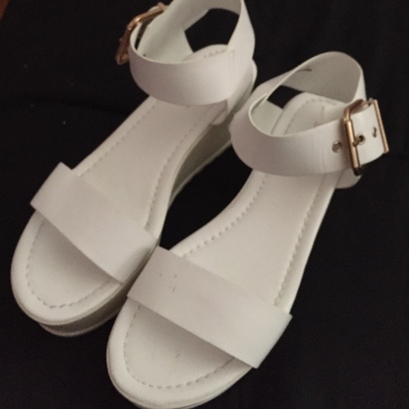 White Platform Sandals