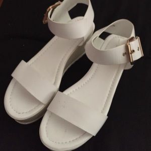 White Platform Sandals