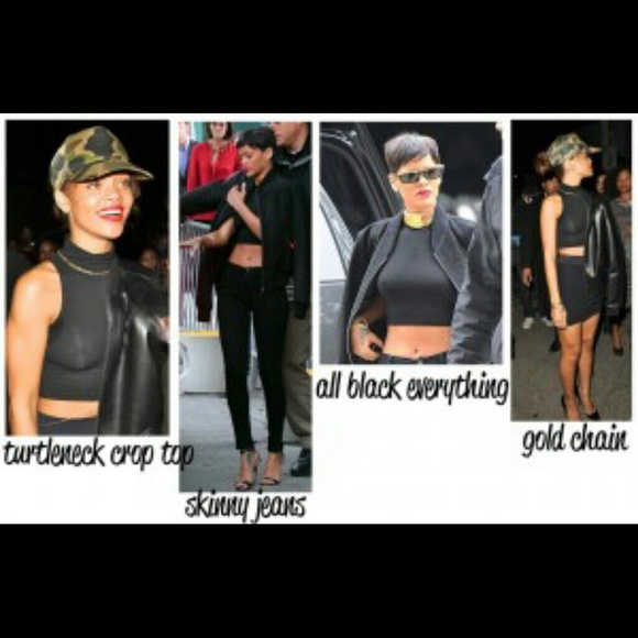 Turtleneck crop top
