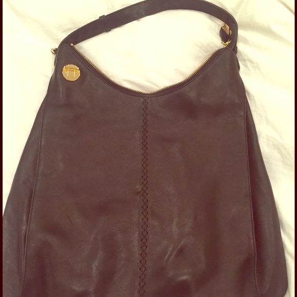 Badgley Mishka leather studded Hobo