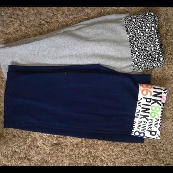 2 pairs of VS pink yogas