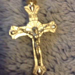 A cross necklace