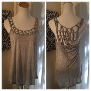 Three Dots Jersey Knotted Tank