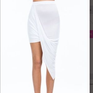 Sexy asymmetrical skirt