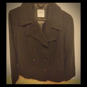 Old Navy Black Wool Peacoat