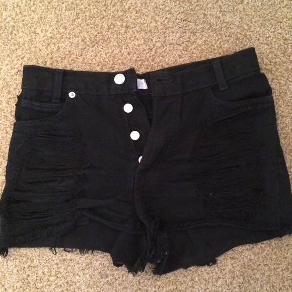 black brandy Melville high waisted shorts