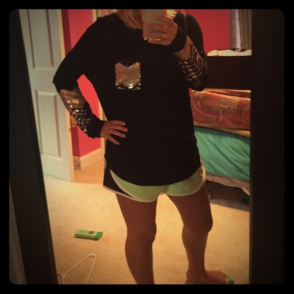 Black sequin shirt