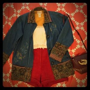 Vintage 70s southwestern embroidered jacket