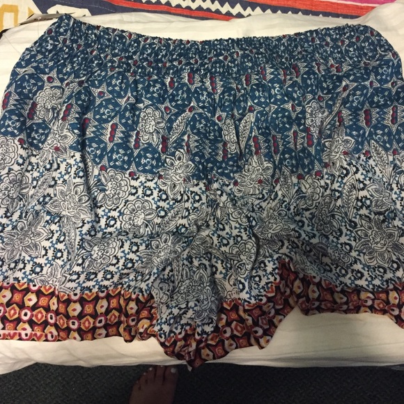 high wasted cotton shorts