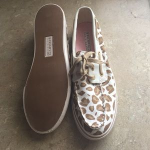 Leopard print Sperry Top Siders - Women's size 7.5