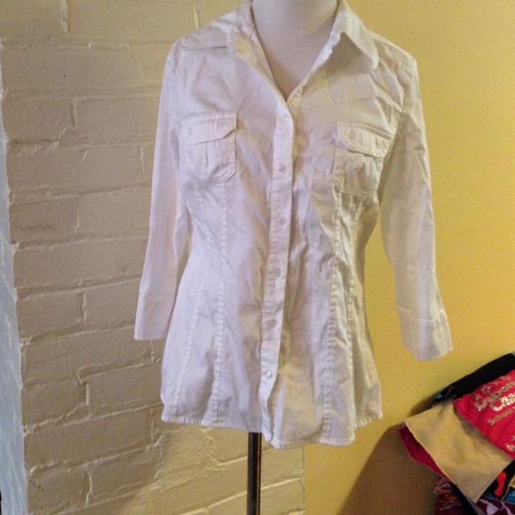 White button down