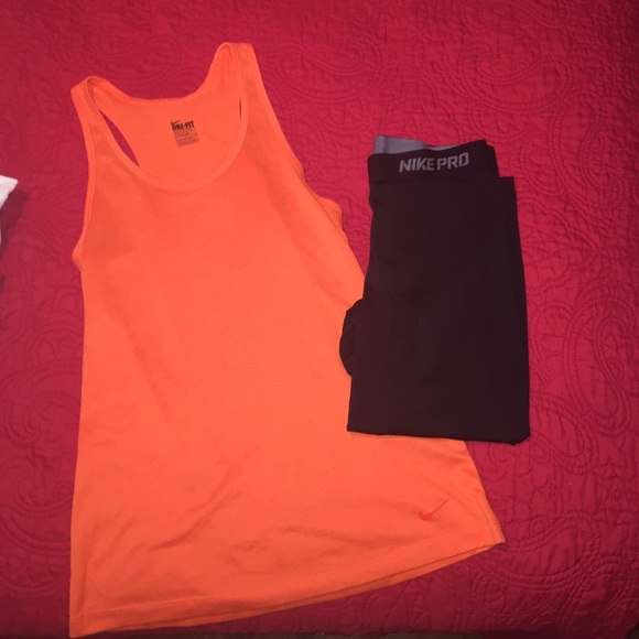 Orange Nike Dri-Fir Tank!